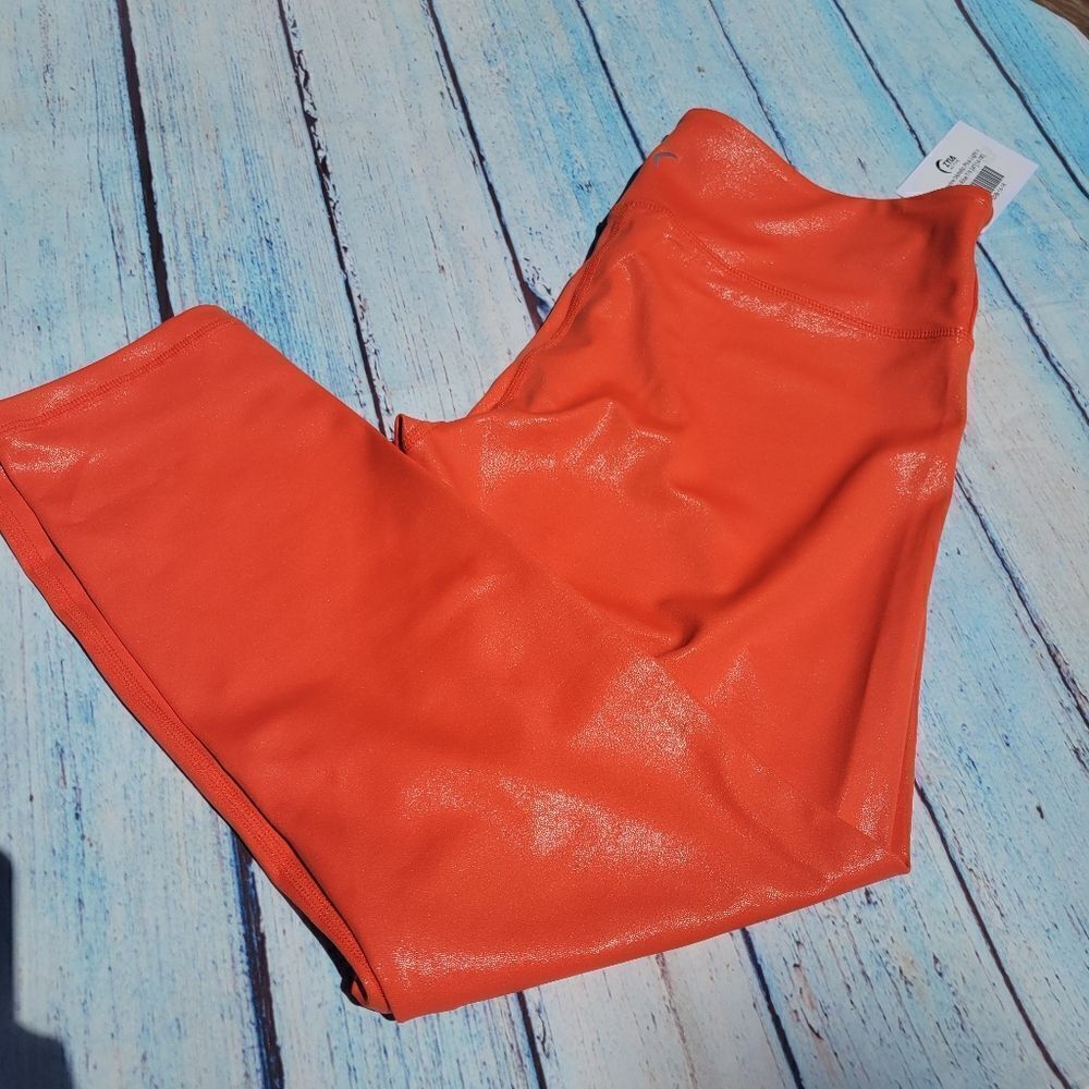 Zyia Tangerine Metallic Plus   LNT POCKET Hi-rise 7/8  24" 14-16